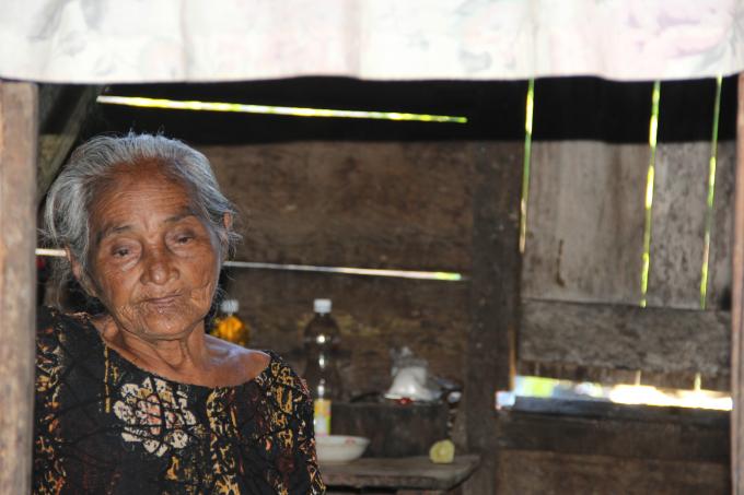 Una mujer anciana de Alamikangban