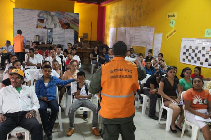 Major Diaz talking during the event, Estelí 26.06.2014