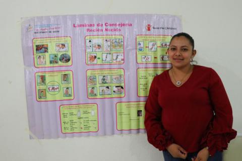  Jogeysel Rocha Castellón, educadora comunitaria en el municipio de Waslala, en el departamento de Matagalpa